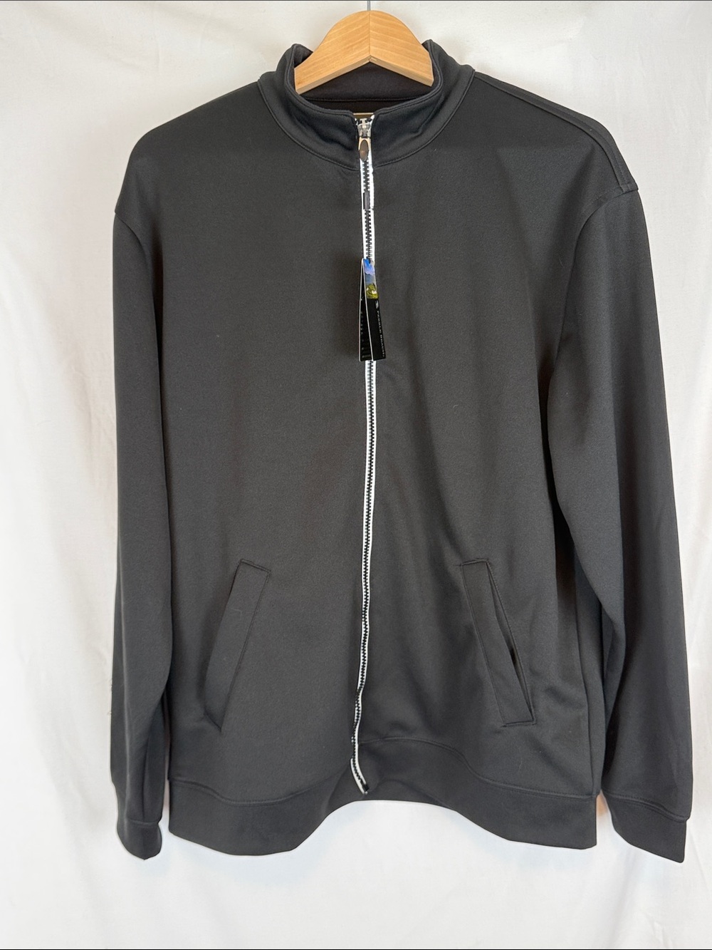 Men's Pebble Beach Performance Front Full Zip Sports Golf Jacket Size Large NWT